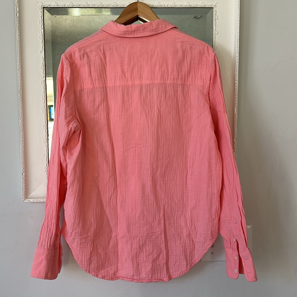 Boden Cotton Texture Shirt in Pink - Picture 9 of 10